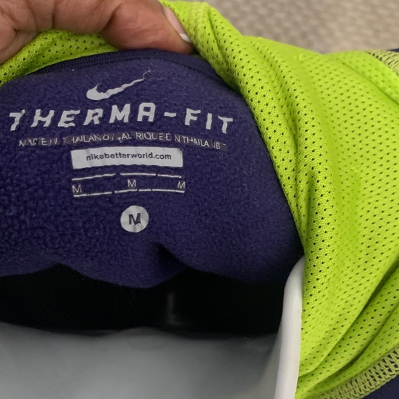 Nike Purple Hoodie with Green Accents - Picture 4 of 5